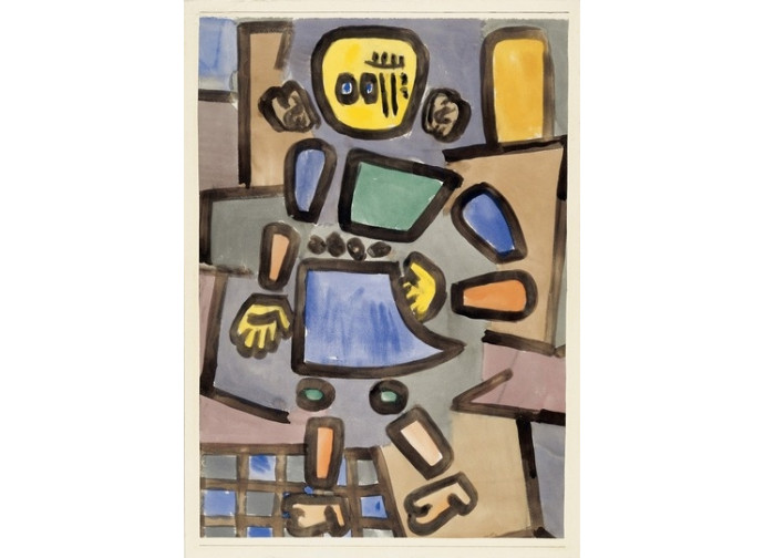 Paul Klee, "Ohne Titel. Gliederpuppe" ("Senza titolo. Bambola snodata"), 1939 c. Acquarello su carta, 65 x 46 cm. Zentrum Paul Klee, Berna